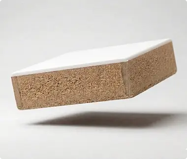 Нанесение акрилового пластика на плиту МДФ под прессом