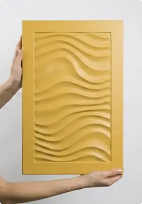 Декоративный фасад с объемной 3D фрезеровкой Волна