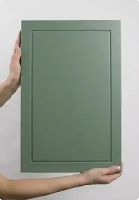 Фрезеровка теневой шов на мебельном фасаде МДФ