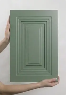 Сложная ступенчатая фрезеровка мебельного фасада из МДФ